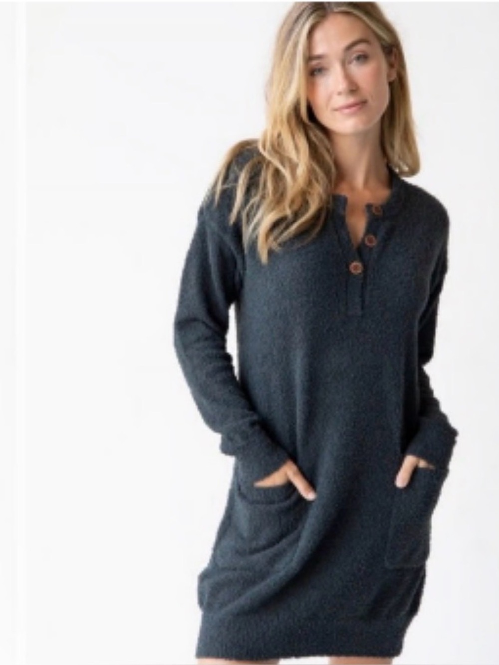 Natural Life Dark Gray Cozy Sweater Dress size Medium